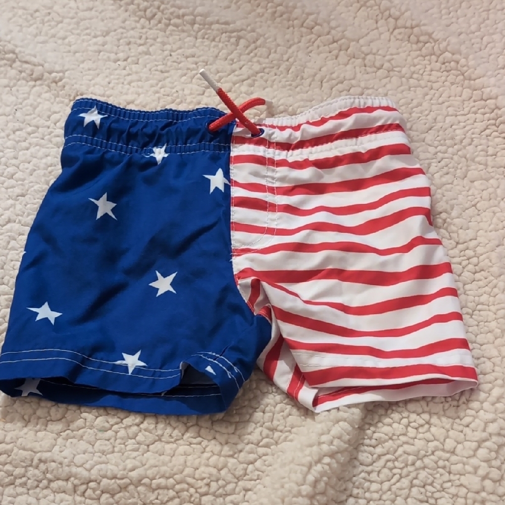Cat & Jack Patriotic Red and Blue Shorts